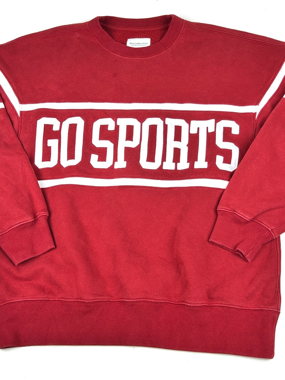 Abercrombie & Fitch Go Sports Oversized Sunday Crewneck Women’s Medium Soft A&F